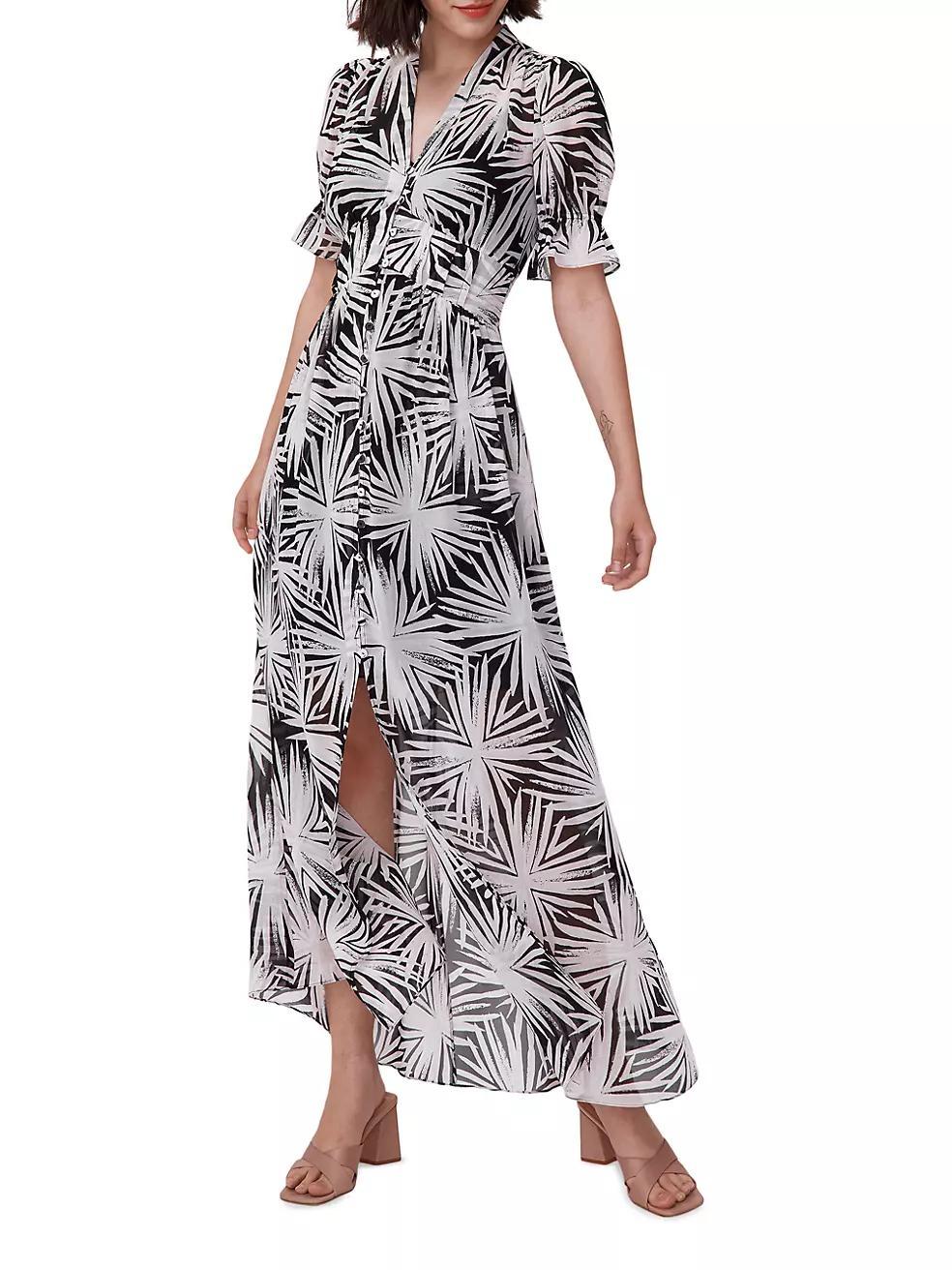 Erica Abstract Maxi Shirtdress Product Image