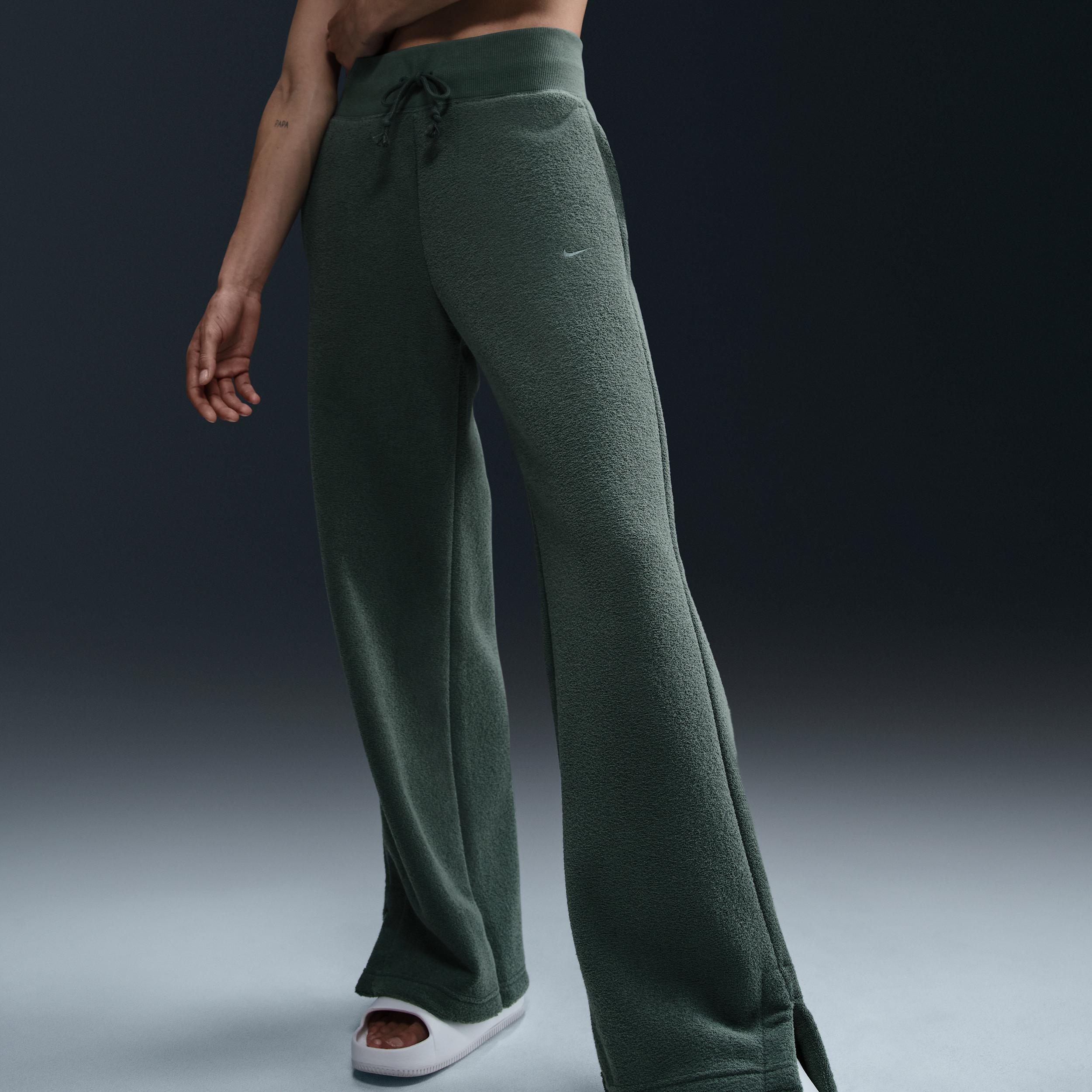 Women's Nike Sportswear Phoenix Plush High-Waisted Wide-Leg Cozy Fleece Pants Product Image