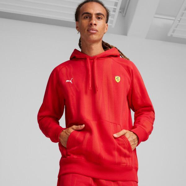 PUMA Scuderia Ferrari Race Men's Motorsport Hoodie in Red Product Image