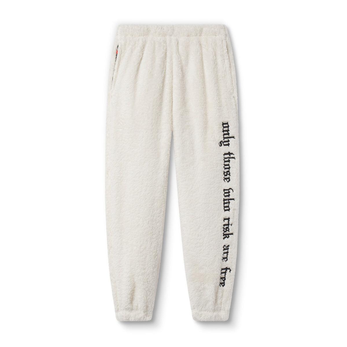 0692. Sherpa Recovery Sweats - Ivory Cream/Black Male Product Image