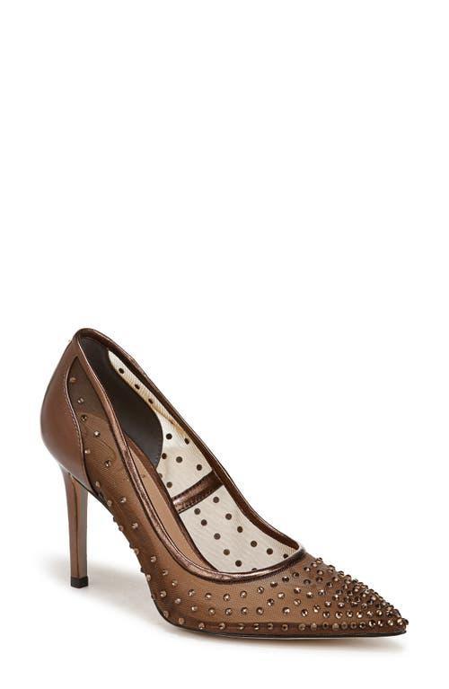 SAM EDELMAN Hazel Mesh Pointed Toe Pump Bronze Metallic Product Image