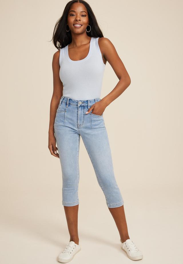 m jeans by maurices™ Everflex™ High Rise Seamed Waist Cropped Jean Product Image