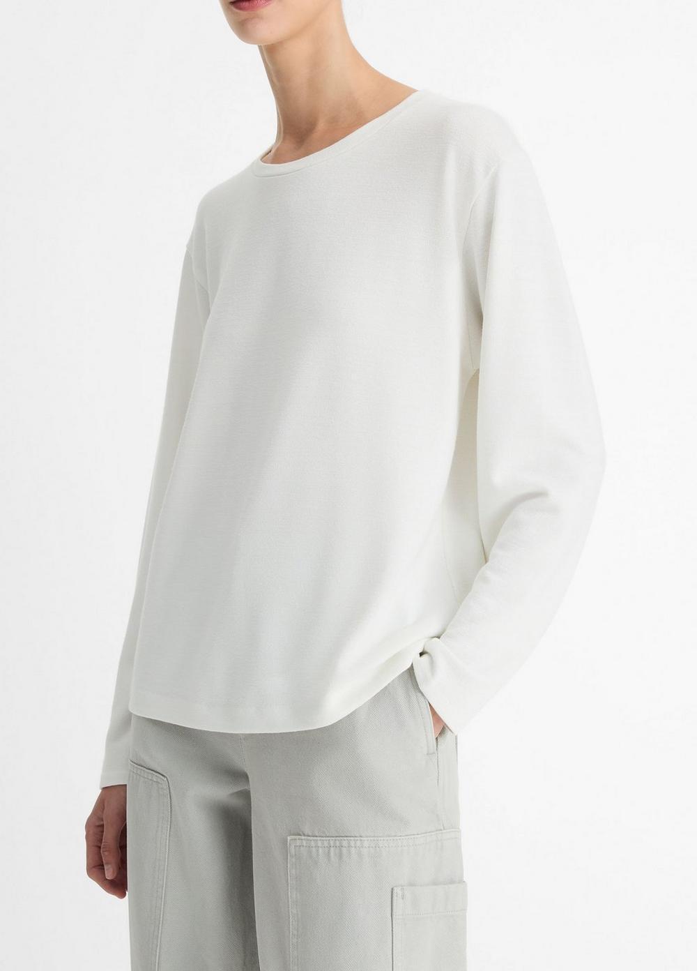 Knit Relaxed Long-Sleeve T-Shirt Product Image