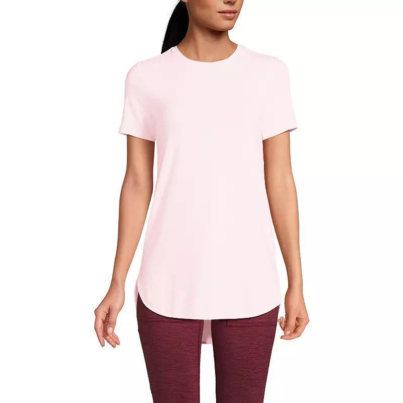 Petite Lands End Moisture-Wicking UPF 50 Tunic Tee, Womens Product Image