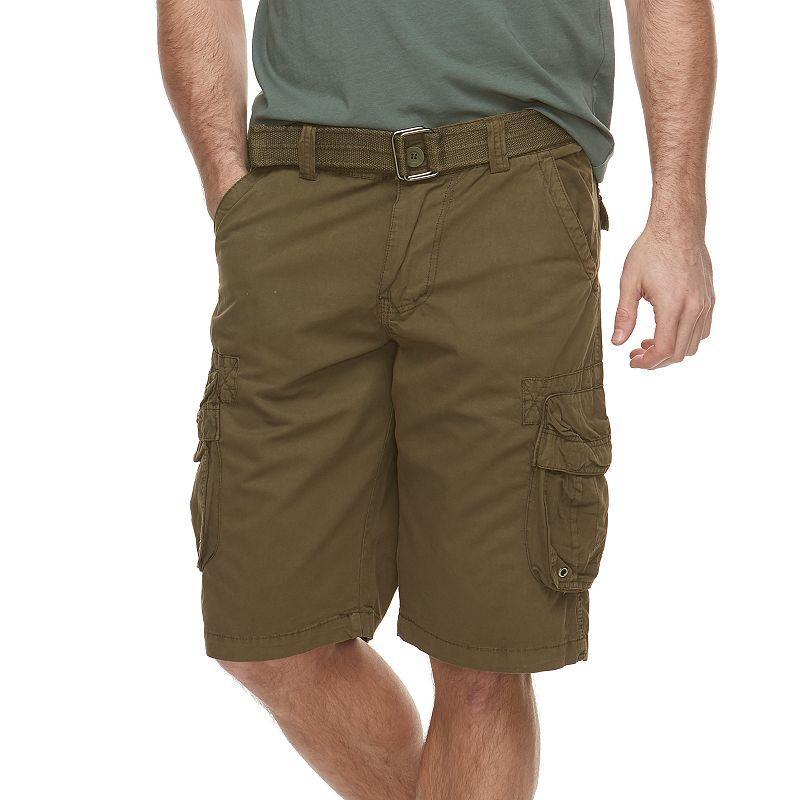 Mens RawX Regular-Fit Belted Cargo Shorts Product Image