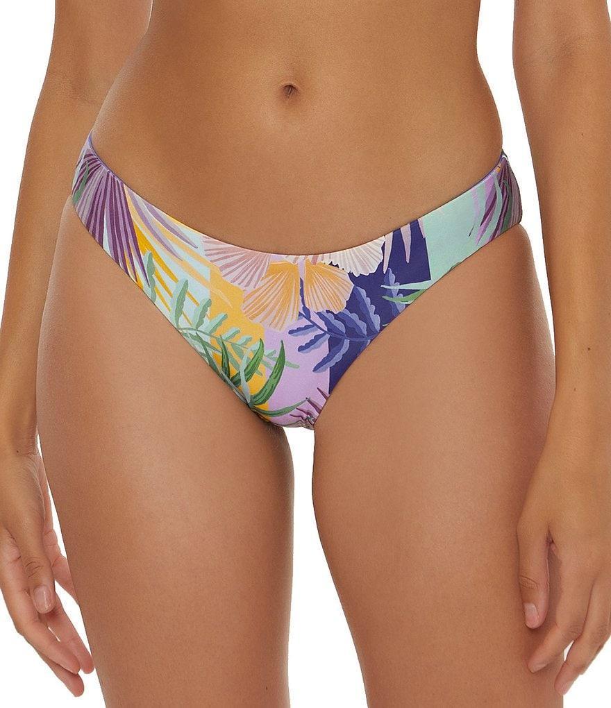 Becca by Rebecca Virtue Under The Sea Botanical Print Adela Reversible Shirred Back Hipster Swim Bottom Product Image