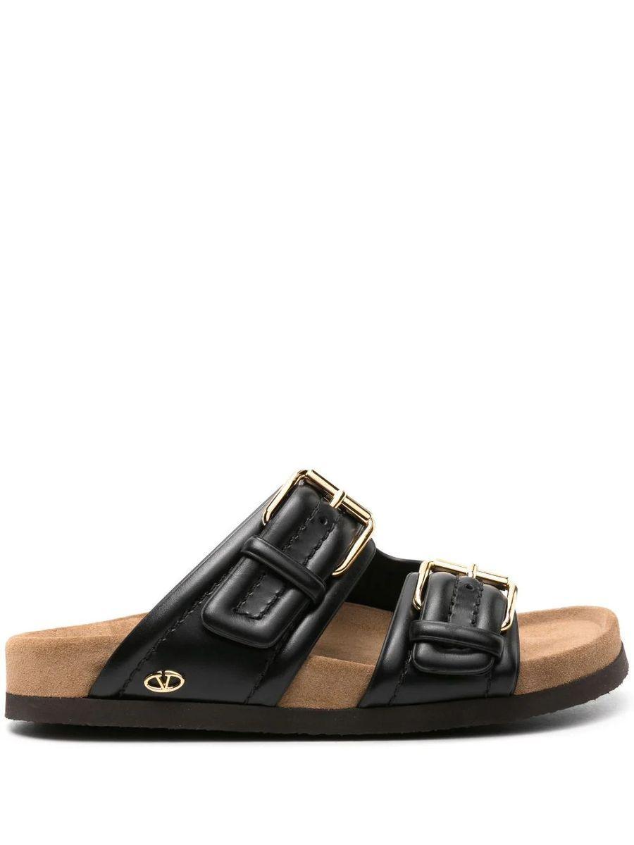 Black Fussfriend Sandals Product Image