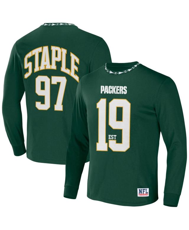 Mens Nfl X Staple Hunter Green Green Bay Packers Core Long Sleeve Jersey Style T-shirt Product Image