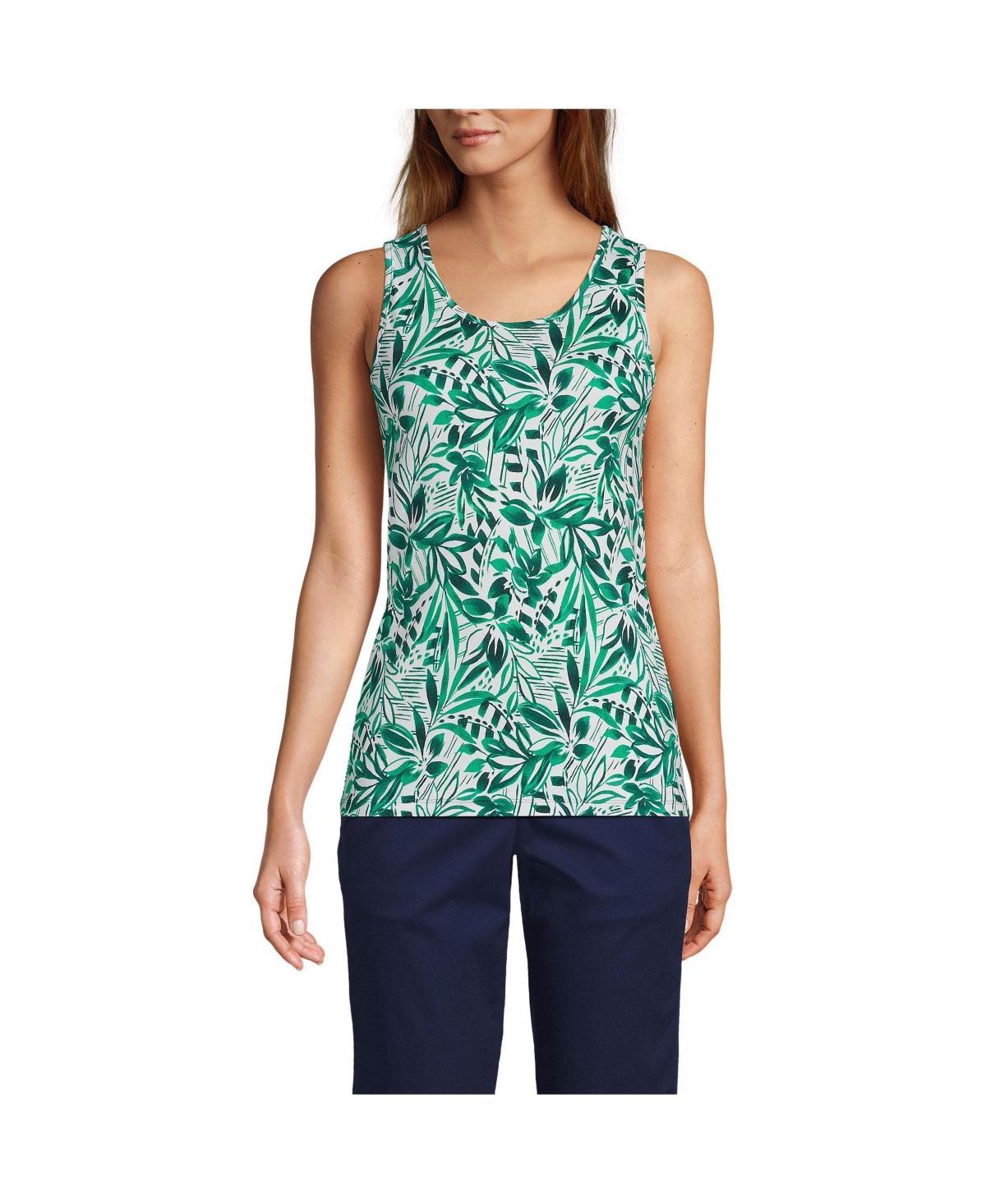 Lands End Womens Petite Cotton Tank Top Product Image