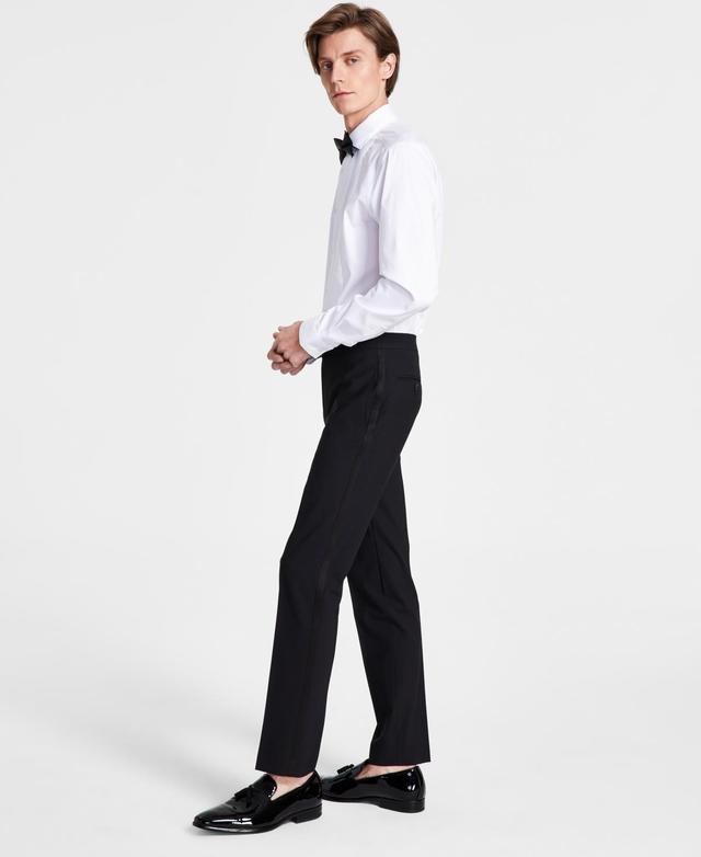 Bar Iii Mens Slim-Fit Faille-Trim Tuxedo Pants, Created for Macys Product Image