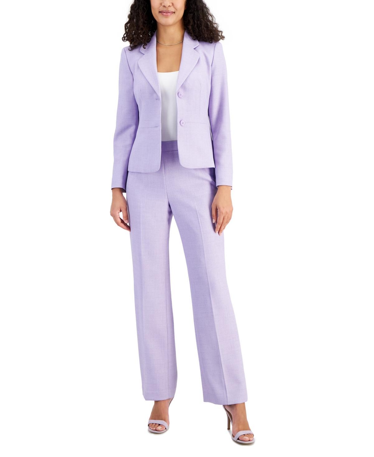 Le Suit Womens Notch-Collar Pantsuit, Regular and Petite Sizes Product Image