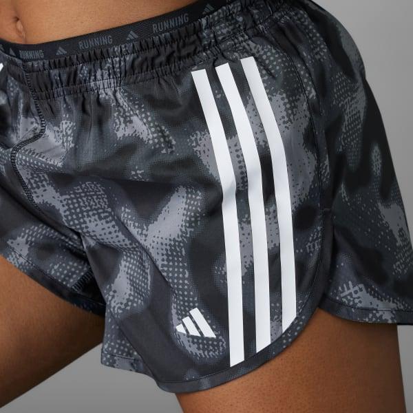 Own the Run 3-Stripes Allover Print Shorts Product Image