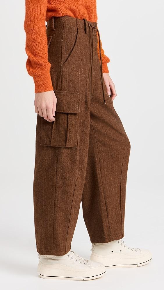 Moon River Stripe Pattern Multiple Cargo Pockets Pants | Shopbop Product Image