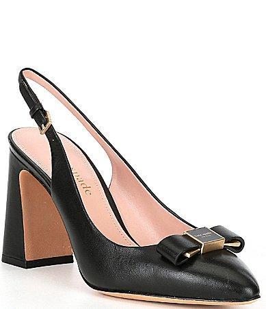 kate spade new york Womens Bowdie Slip On Slingback High Heel Pumps Product Image