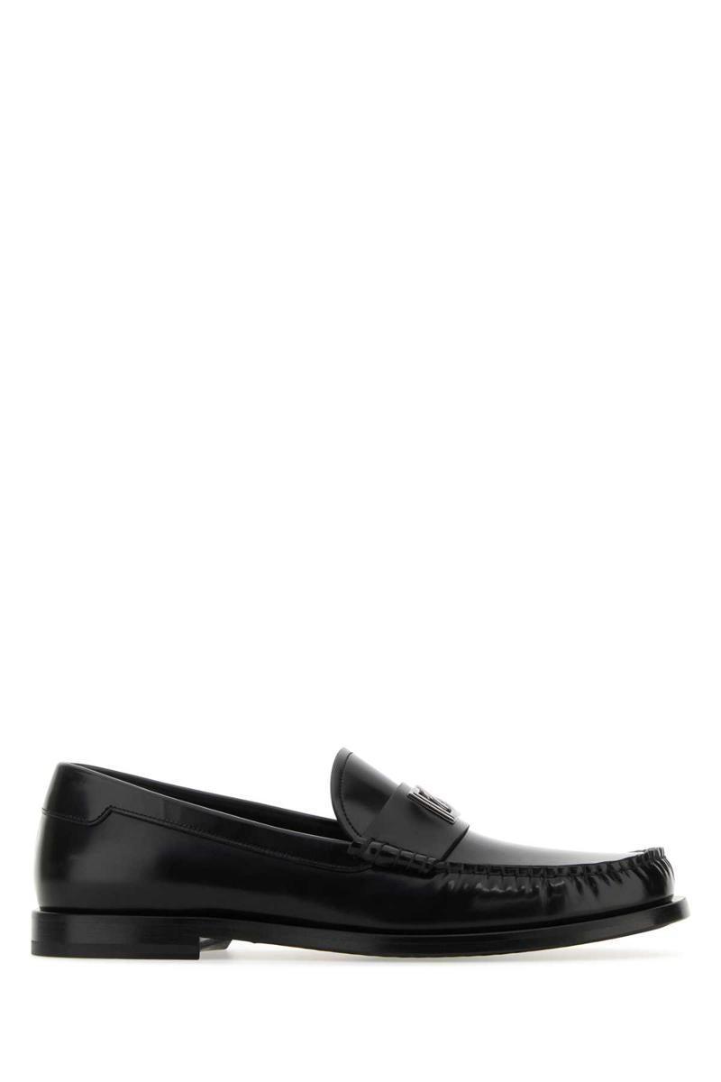 Black Brushed Leather Loafer Product Image