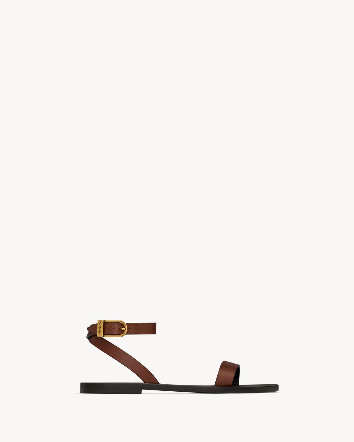 SAHARA sandals in smooth leather | Saint Laurent | YSL.com Product Image