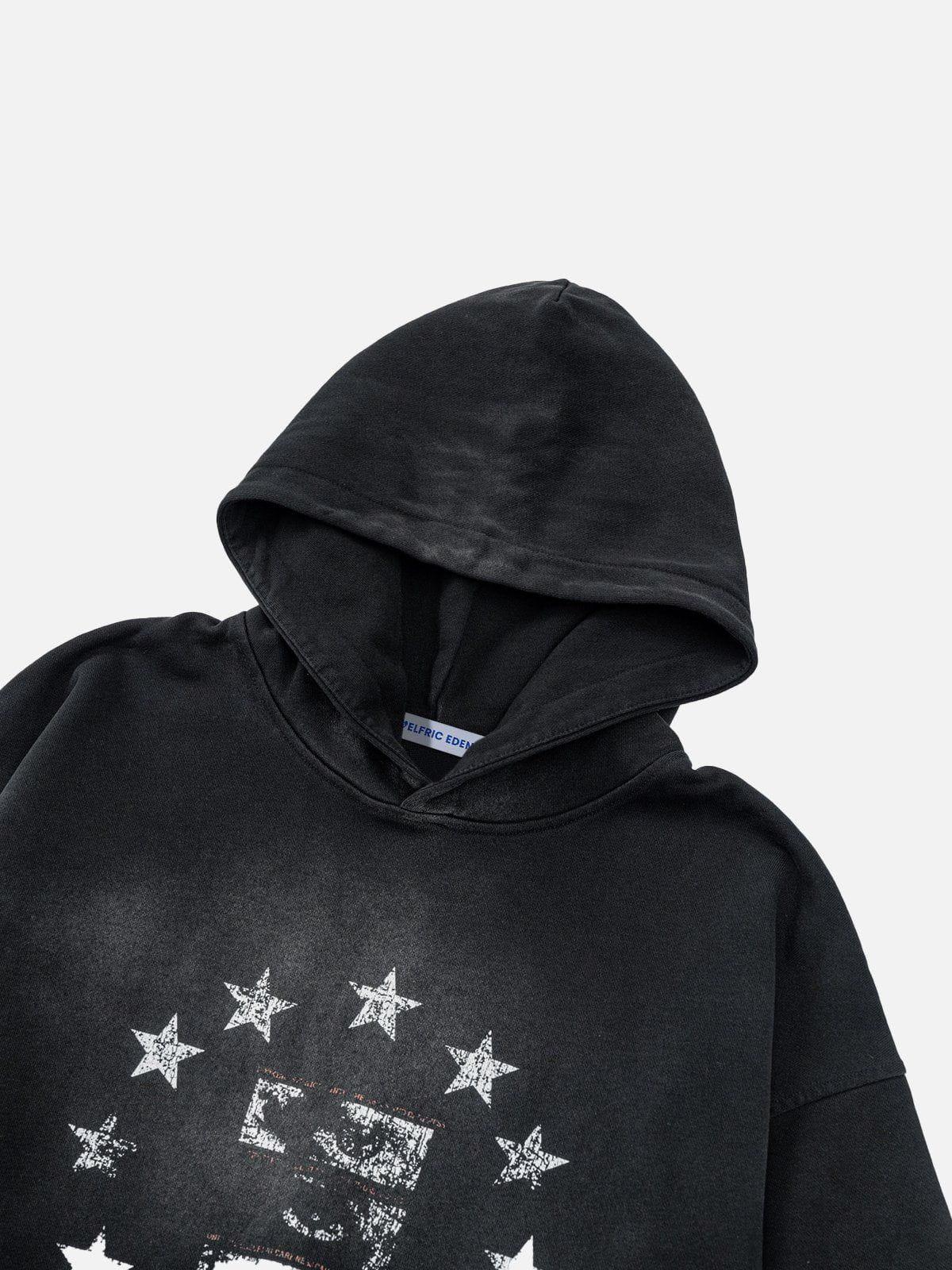 Aelfric Eden Blurring Star Washed Hoodie Product Image