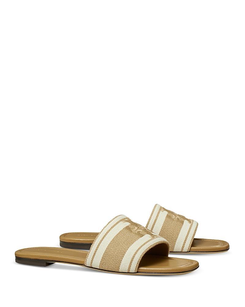 Tory Burch Double T Jacquard Slide Sandal Product Image