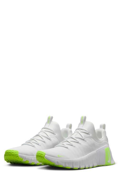 NIKE Men's Free Metcon 6 Workout Shoes In White Product Image