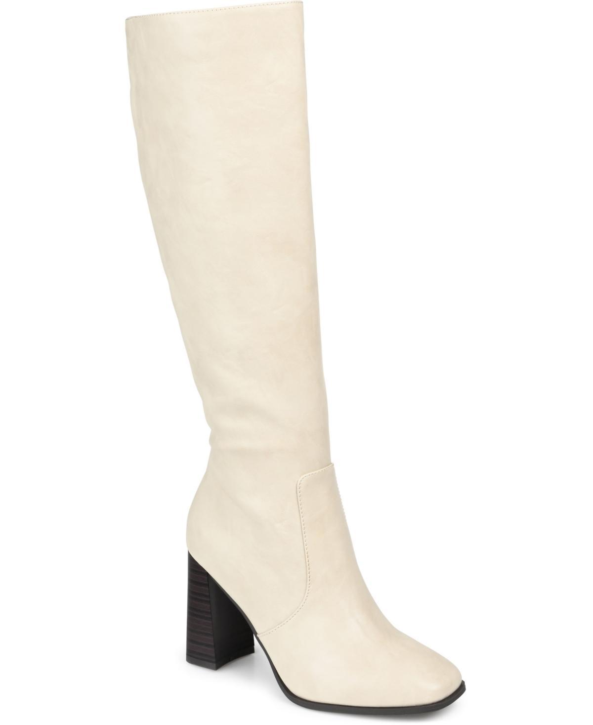 Journee Collection Karima Womens Knee-High Boots Natural Product Image