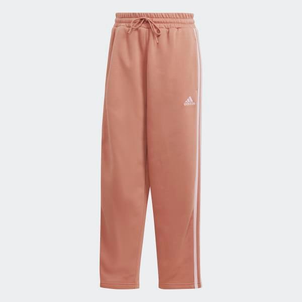 Essentials 3-Stripes Open Hem Fleece Pants Product Image