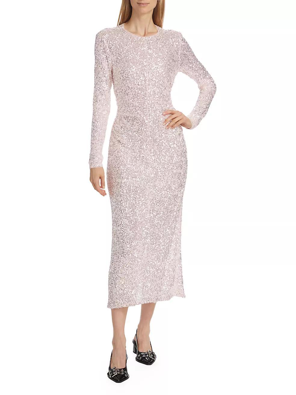 Sequined Cut-Out Midi-Dress Product Image