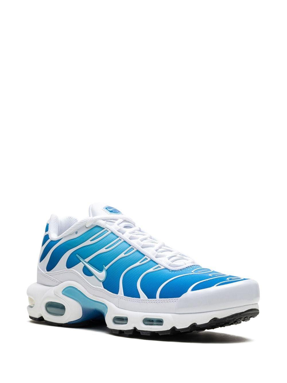 White & Blue Air Max Plus Sneakers In Battle Blue/blue Gaz Product Image