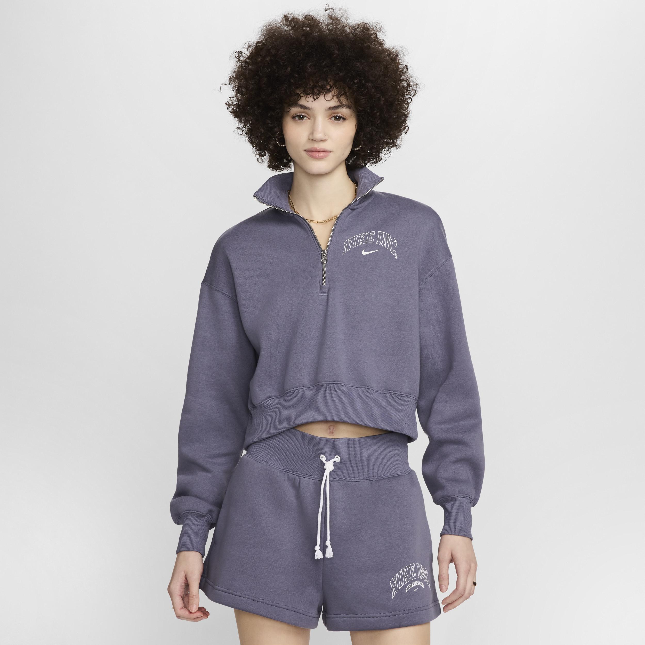 Women's Nike Sportswear Phoenix Fleece 1/2-Zip Cropped Sweatshirt Product Image