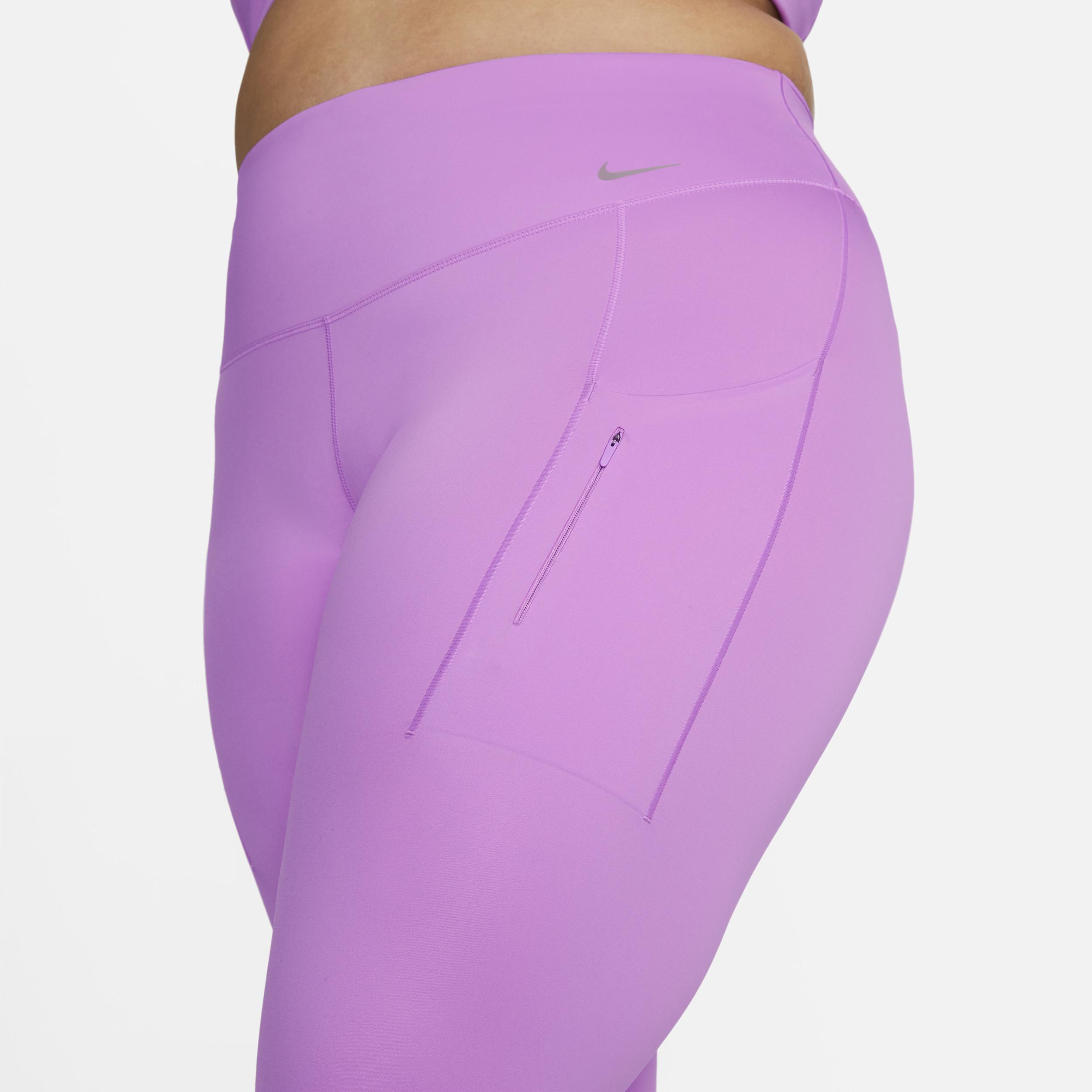 Nike Womens Go Firm-Support High-Waisted Cropped Leggings with Pockets (Plus Size) Product Image