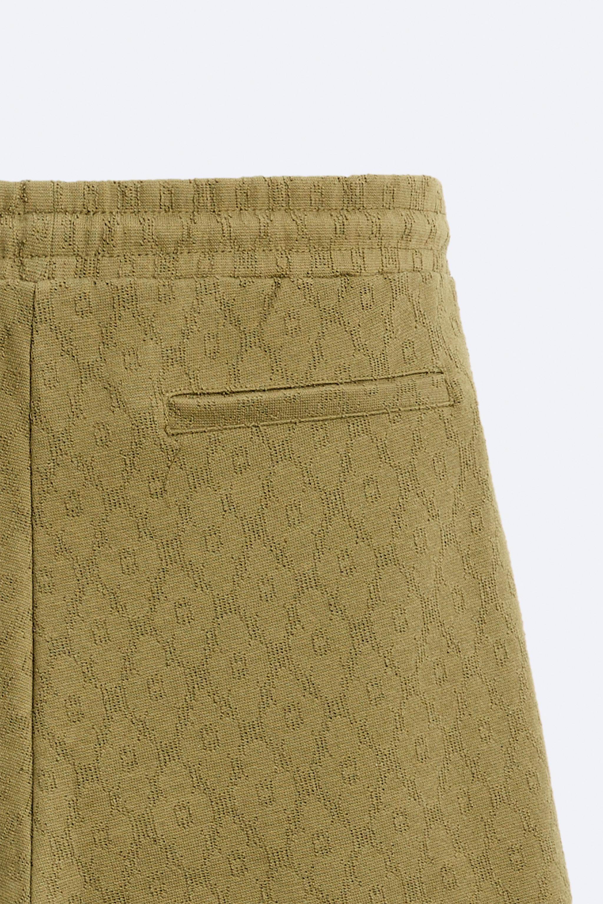 GEOMETRIC JACQUARD SHORTS Product Image