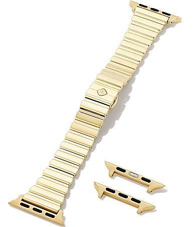 Kendra Scott Womens Leanor Gold Tone Stainless Steel Narrow Bracelet Apple Watch Band Product Image