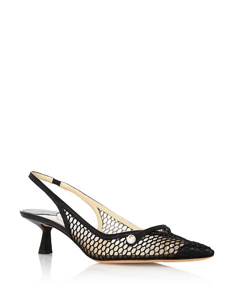 Jimmy Choo Womens Amita 45 Slingback Kitten Heel Pumps Product Image