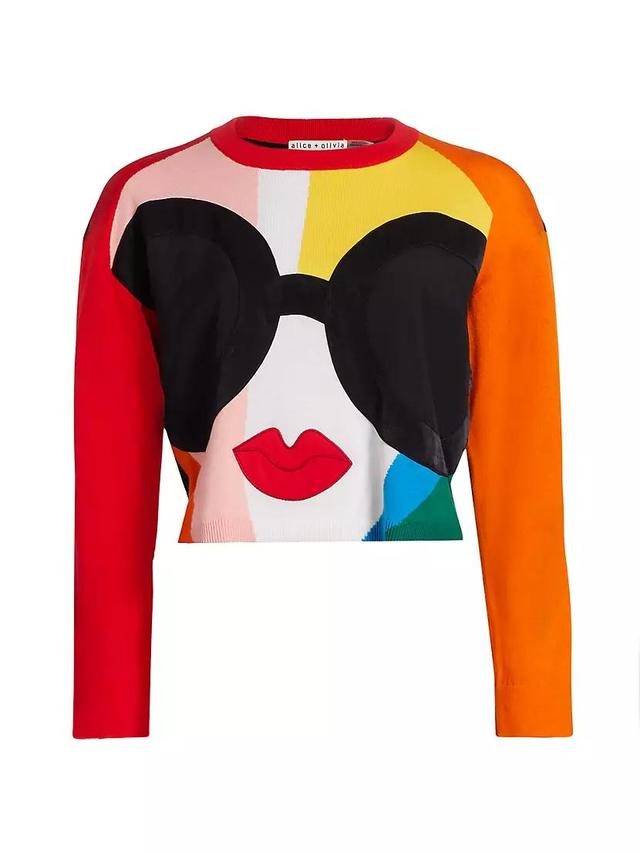 Gleeson Surrealist Crop Sweater Product Image