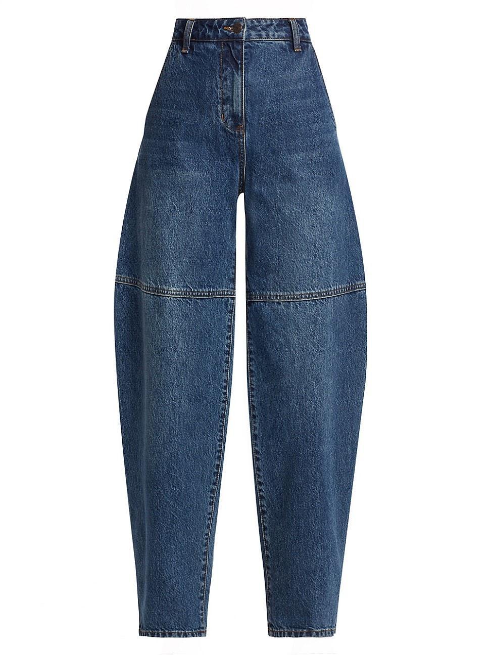 Womens High-Rise Balloon-Leg Jeans Product Image