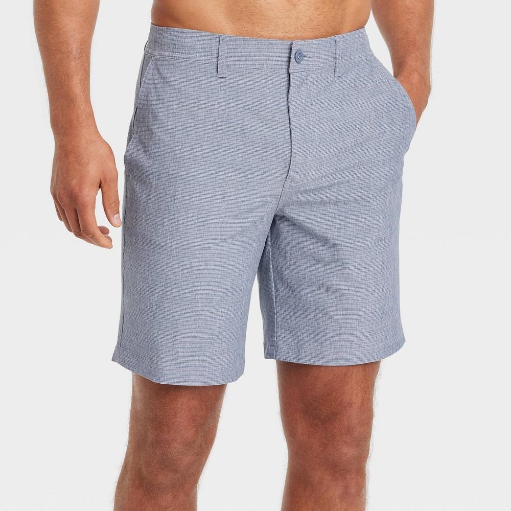 Mens 9 Hybrid Swim Shorts - Goodfellow & Co Navy Blue 38 Product Image