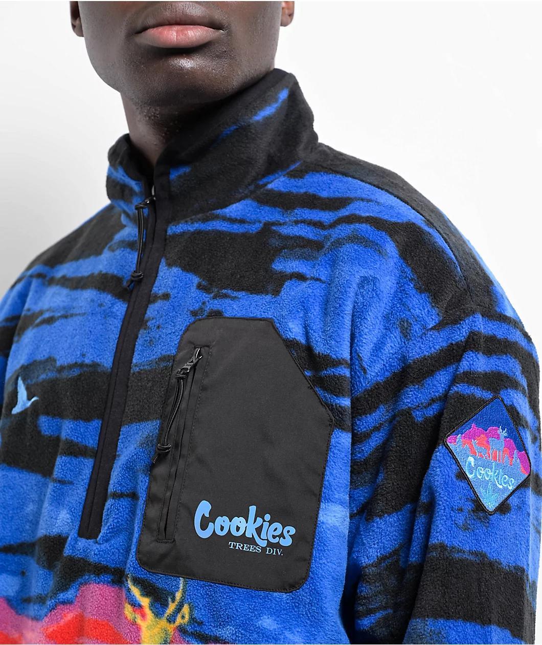 Cookies Tree Division Blue Quarter Zip Polar Fleece Product Image