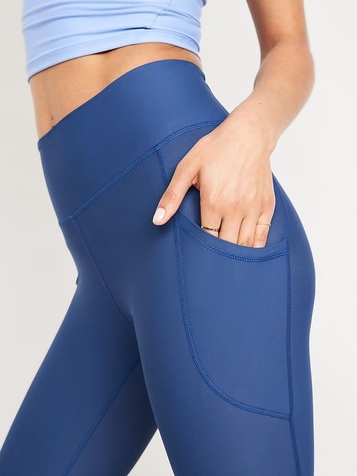 High-Waisted PowerSoft Crop Leggings Product Image