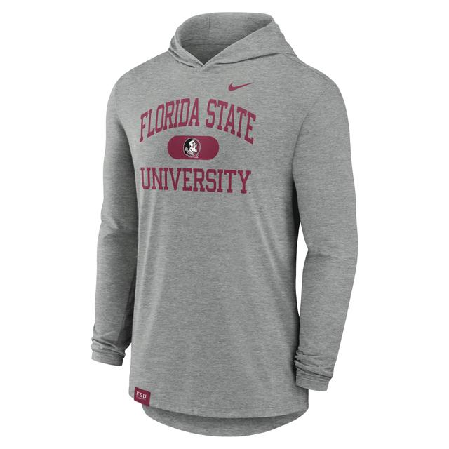 Florida State Seminoles Blitz Nike Men's Dri-FIT College Long-Sleeve Hooded T-Shirt Product Image