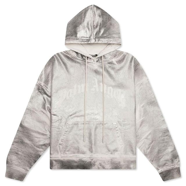 Metallic Hoodie - Grey/White Male Product Image