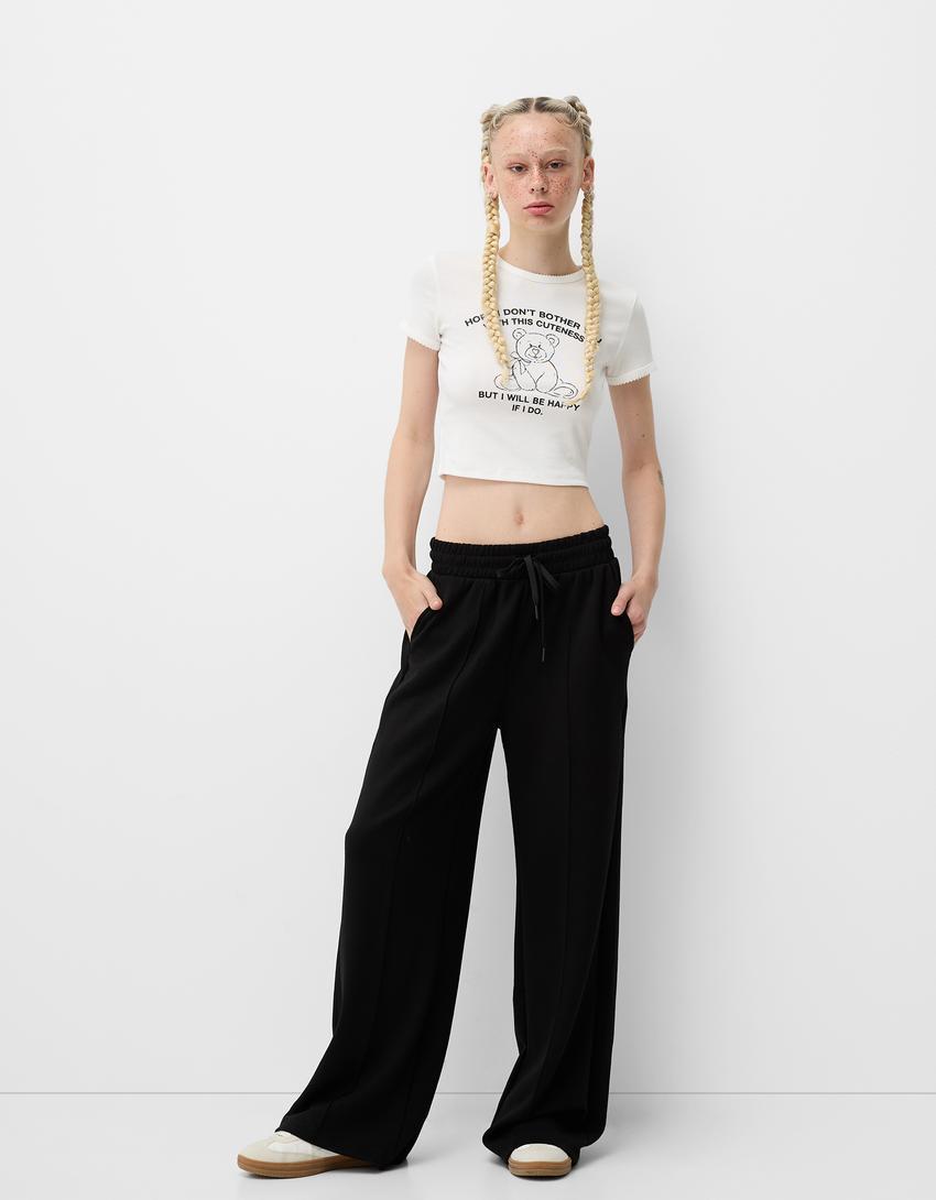 Soft wide-leg pants Product Image