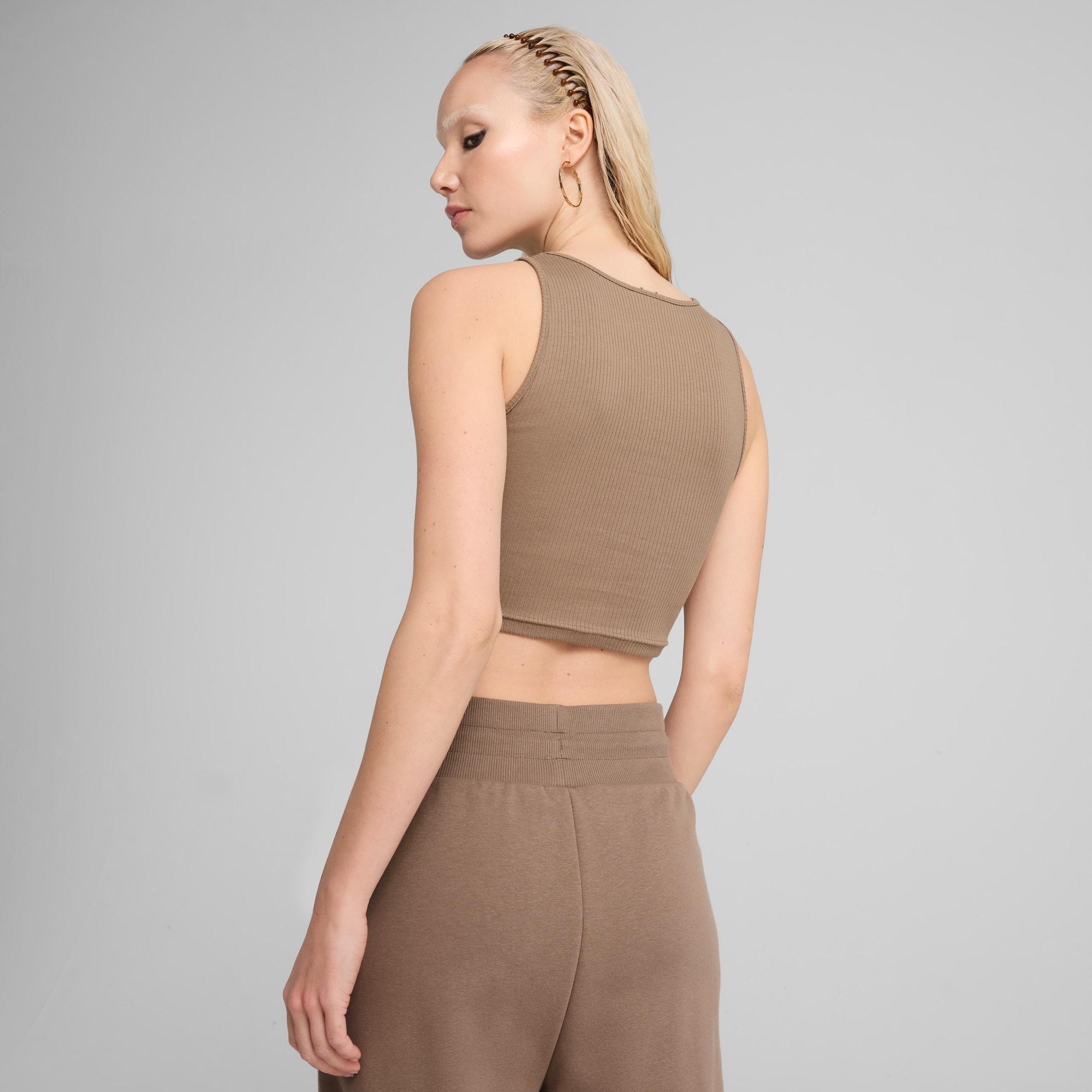 Wardrobe Essentials Women's Ribbed Crop Top Product Image