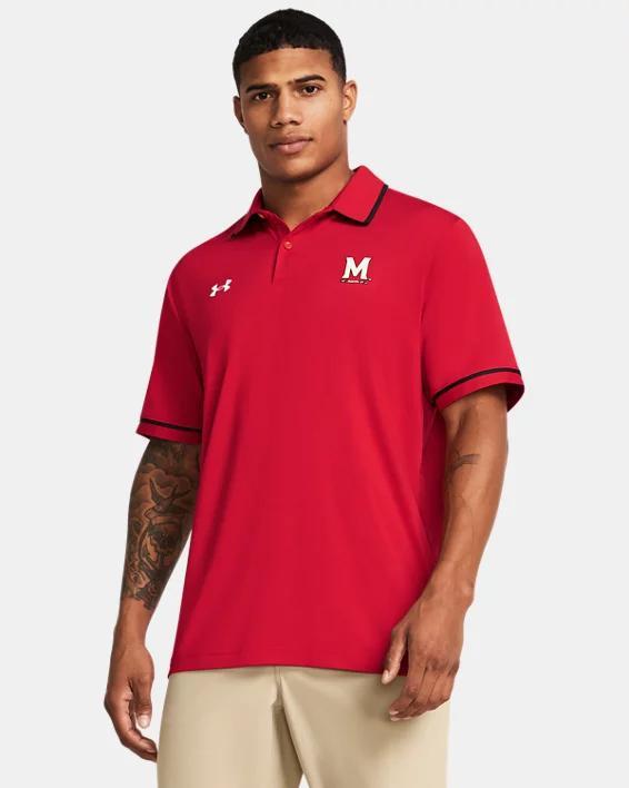 Men's UA Tee 2 Green Collegiate Tipped Polo Product Image