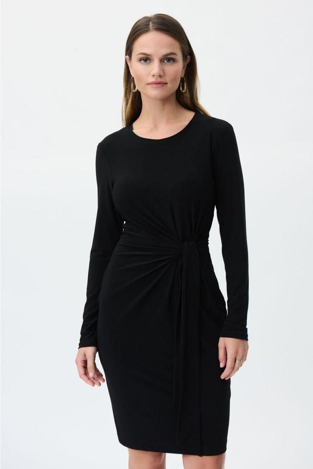 Side Tie Dress - Black 223288 Product Image