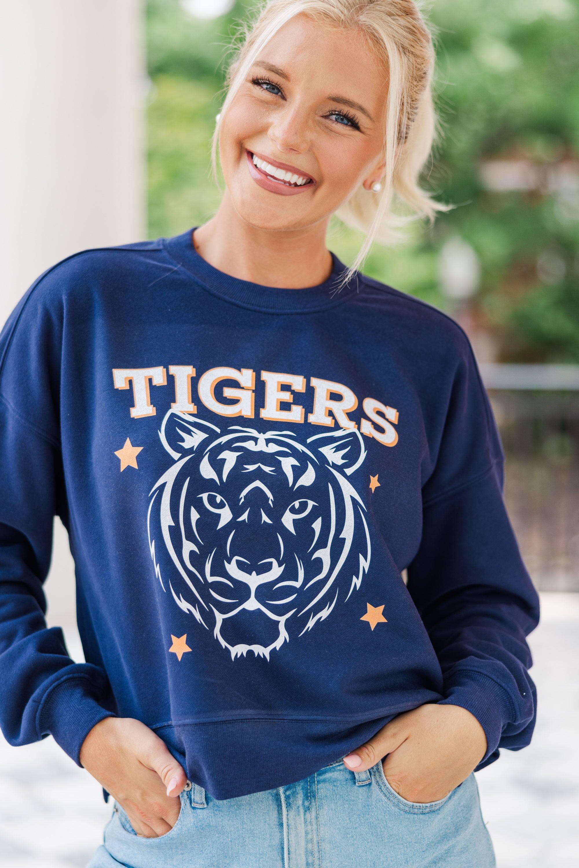 Go Tigers Navy Graphic Sweatshirt Female Product Image