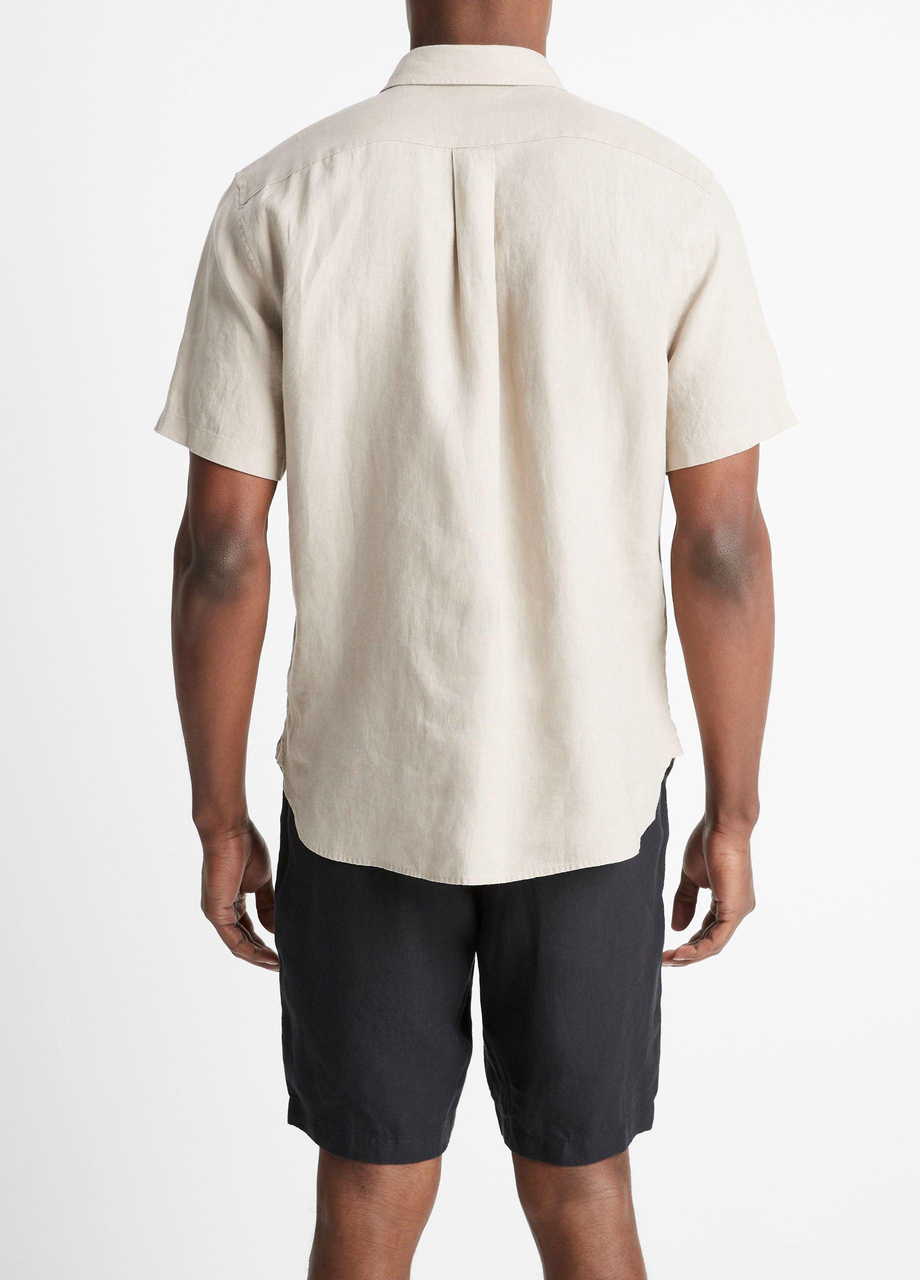 Linen Short-Sleeve Shirt Product Image