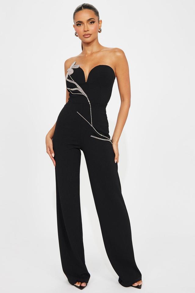 Elegant Desire Jumpsuit  - Black Product Image