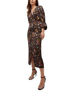 Veronica Beard Terina V Neck Midi Dress Product Image