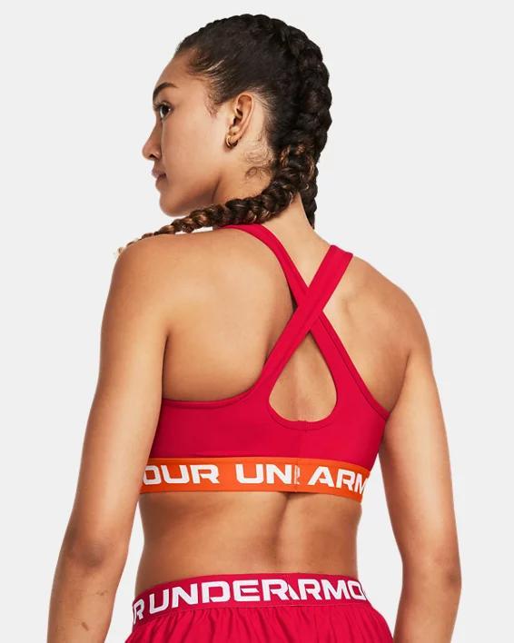 Women's Armour® Mid Crossback Sports Bra Product Image