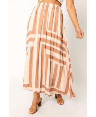 Women's Elke Pleat Midi Skirt Product Image