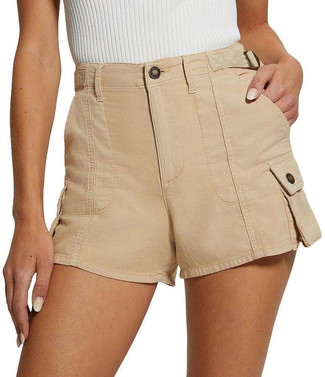 Guess Amara High Rise Woven Cargo Shorts Product Image